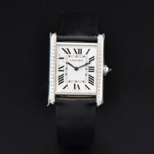 Tank Must Large 33.7×25.5mm Diamond K11F White Dial Brushed Calf Strap Quartz - Image 11