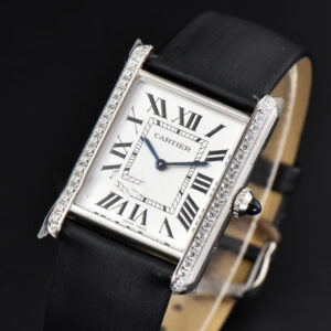 Tank Must Large 33.7×25.5mm Diamond K11F White Dial Brushed Calf Strap Quartz - Image 12