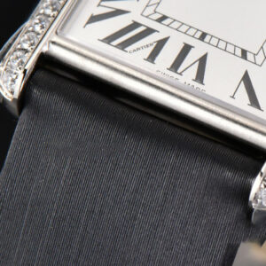 Tank Must Large 33.7×25.5mm Diamond K11F White Dial Brushed Calf Strap Quartz - Image 16