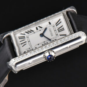 Tank Must Large 33.7×25.5mm Diamond K11F White Dial Brushed Calf Strap Quartz - Image 17