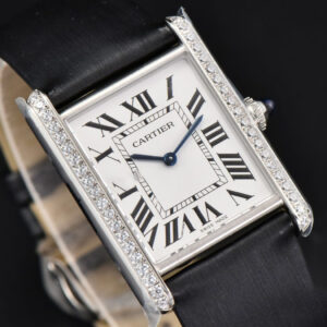 Tank Must Large 33.7×25.5mm Diamond K11F White Dial Brushed Calf Strap Quartz - Image 18