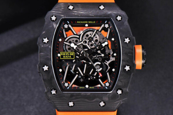 RM035-02 KVF Skeleton Dial Orange on Orange Rubber Strap MIYOTA8215 V3