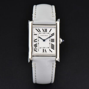 Tank Must Large 33.7×25.5mm K11F White Dial Gray Smooth Calf Strap Quartz - Image 11