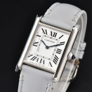 Tank Must Large 33.7×25.5mm K11F White Dial Gray Smooth Calf Strap Quartz - Image 12