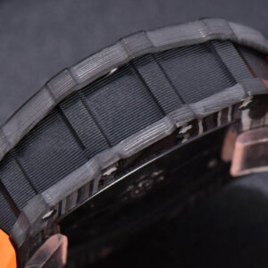 RM035-02 KVF Skeleton Dial Orange on Orange Rubber Strap MIYOTA8215 V3 - Image 6