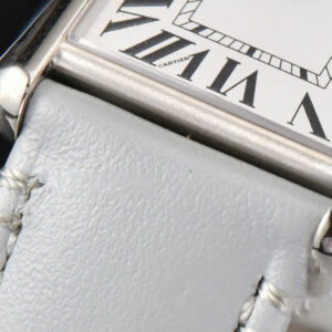 Tank Must Large 33.7×25.5mm K11F White Dial Gray Smooth Calf Strap Quartz - Image 16