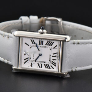 Tank Must Large 33.7×25.5mm K11F White Dial Gray Smooth Calf Strap Quartz - Image 19