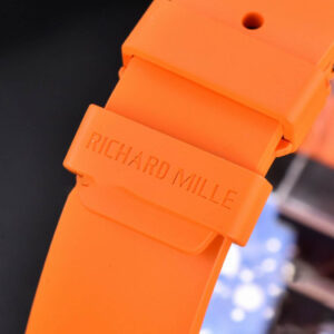 RM035-02 KVF Skeleton Dial Orange on Orange Rubber Strap MIYOTA8215 V3 - Image 10