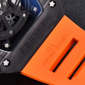 RM035-02 KVF Skeleton Dial Orange on Orange Rubber Strap MIYOTA8215 V3 - Image 16
