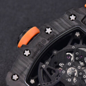 RM035-02 KVF Skeleton Dial Orange on Orange Rubber Strap MIYOTA8215 V3 - Image 17