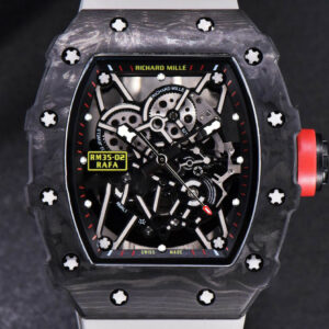 RM035-02 KVF Skeleton Dial Red on Gray Rubber Strap MIYOTA8215 V3