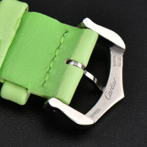 Tank Must Large 33.7×25.5mm K11F White Dial Green Smooth Calf Strap Quartz - Image 16