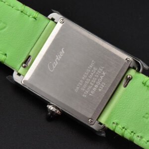 Tank Must Large 33.7×25.5mm K11F White Dial Green Smooth Calf Strap Quartz - Image 19