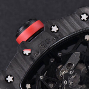 RM035-02 KVF Skeleton Dial Red on Gray Rubber Strap MIYOTA8215 V3 - Image 17
