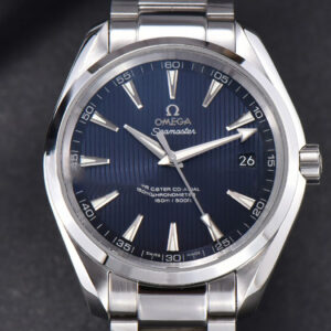 Aqua Terra 150M VSF 41MM Blue Textured Dial SS Bracelet A8500