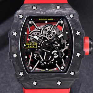 RM035-02 KVF Skeleton Dial Red on Red Rubber Strap MIYOTA8215 V3