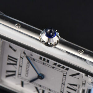 Tank Must Large 33.7×25.5mm K11F White Dial Blue Smooth Calf Strap Quartz - Image 13