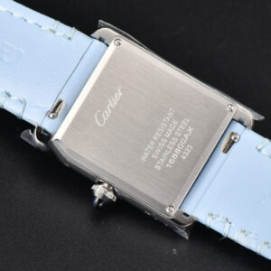 Tank Must Large 33.7×25.5mm K11F White Dial Blue Smooth Calf Strap Quartz - Image 20