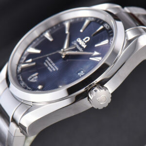 Aqua Terra 150M VSF 41MM Blue Textured Dial SS Bracelet A8500 - Image 7