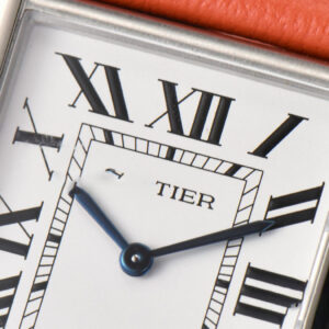Tank Must Large 33.7×25.5mm K11F White Dial Orange Smooth Calf Strap Quartz - Image 13