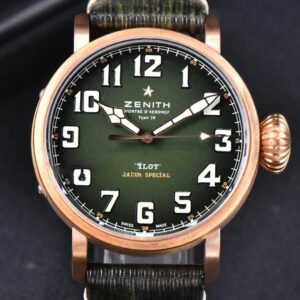 Pilot Type 20 Extra Special Bronze XF 45MM Green Dial Green Leather Strap A2824