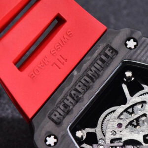 RM035-02 KVF Skeleton Dial Red on Red Rubber Strap MIYOTA8215 V3 - Image 11