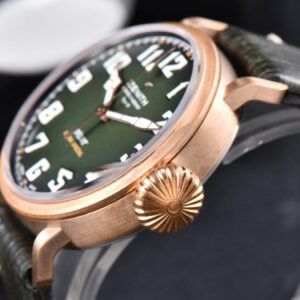 Pilot Type 20 Extra Special Bronze XF 45MM Green Dial Green Leather Strap A2824 - Image 6