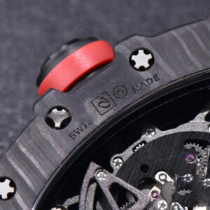 RM035-02 KVF Skeleton Dial Red on Red Rubber Strap MIYOTA8215 V3 - Image 13