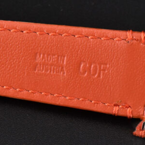 Tank Must Large 33.7×25.5mm K11F White Dial Orange Smooth Calf Strap Quartz - Image 26