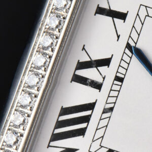 Tank Must Large 33.7×25.5mm Diamond K11F White Dial Brown Smooth Calf Strap Quartz - Image 14