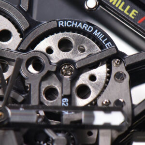 RM035-02 KVF Skeleton Dial Red on White Rubber Strap MIYOTA8215 V3 - Image 3
