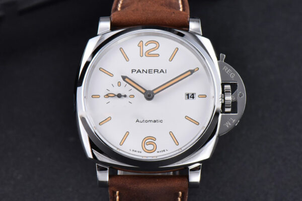 PAM1046 42mm Luminor Due VSF White Dial on Brown Asso Strap AXXXIV