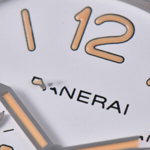 PAM1046 42mm Luminor Due VSF White Dial on Brown Asso Strap AXXXIV - Image 2