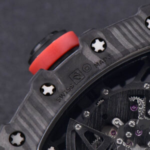 RM035-02 KVF Skeleton Dial Red on White Rubber Strap MIYOTA8215 V3 - Image 16