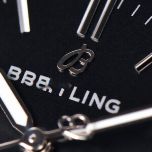 Navitimer TF 38MM SS Black Dial Gray Bezel Black Leather Strap A2824 - Image 2