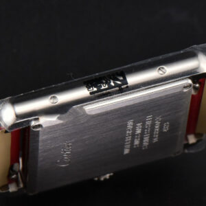 Tank Must Large 33.7×25.5mm Diamond K11F White Dial Red Smooth Calf Strap Quartz - Image 21