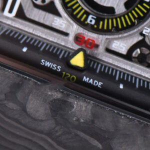 RM011 NTPT Chrono KVF Skeleton Dial on Orange Rubber Strap A7750 V2 - Image 3