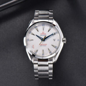 Aqua Terra 150M VSF 41MM White Dial Gold Hand SS Bracelet A8900 - Image 17