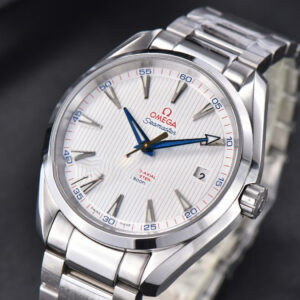 Aqua Terra 150M VSF 41MM White Dial Gold Hand SS Bracelet A8900 - Image 19