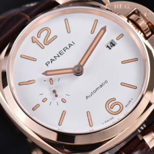 PAM1042 Luminor Due VSF 42MM RG White Dial Brown Leather Strap P900 - Image 7
