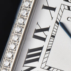Tank Must Large 33.7×25.5mm Diamond K11F White Dial Red Litchi Grained Strap Quartz - Image 14