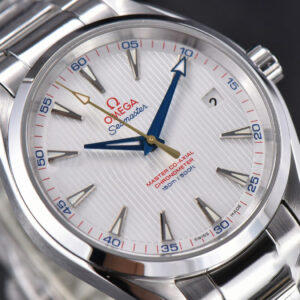 Aqua Terra 150M VSF 41MM White Dial Gold Hand SS Bracelet A8900 - Image 26