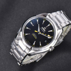 Aqua Terra 150M VSF 41MM Black Textured Dial Bumble Bee SS Bracelet A8500 - Image 18