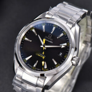 Aqua Terra 150M VSF 41MM Black Textured Dial Bumble Bee SS Bracelet A8500 - Image 19