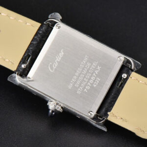 Tank Must Small 29.5×22mm Diamond K11F White Dial Litchi Grained Smooth Strap Quartz - Image 33