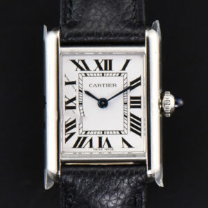 Tank Must Small 29.5×22mm K11F White Dial Litchi Grained Strap Quartz