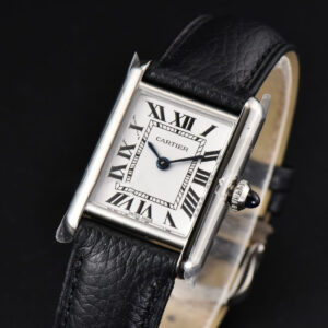 Tank Must Small 29.5×22mm K11F White Dial Litchi Grained Strap Quartz - Image 17