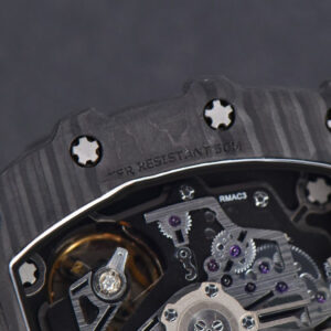 RM011 NTPT Chrono KVF Skeleton Dial on Gray Rubber Strap A7750 V2 - Image 13