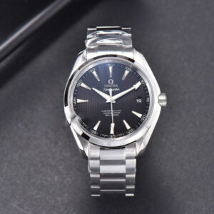 Aqua Terra 150M VSF 41MM Black Textured Dial SS Bracelet A8500 - Image 17
