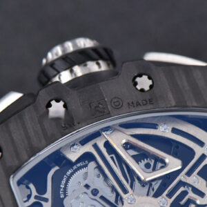 RM011 NTPT Chrono KVF Skeleton Dial on Gray Rubber Strap A7750 V2 - Image 14